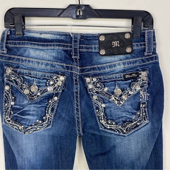 Miss Me boot jewel western rodeo denim jeans - Picture 3 of 5